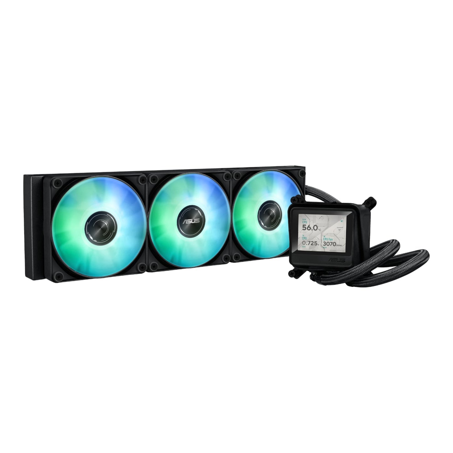 Asus MAX Gaming LC 360 ARGB LCD All-in-one CPU Liquid Cooler - Black | dynacor.co.za