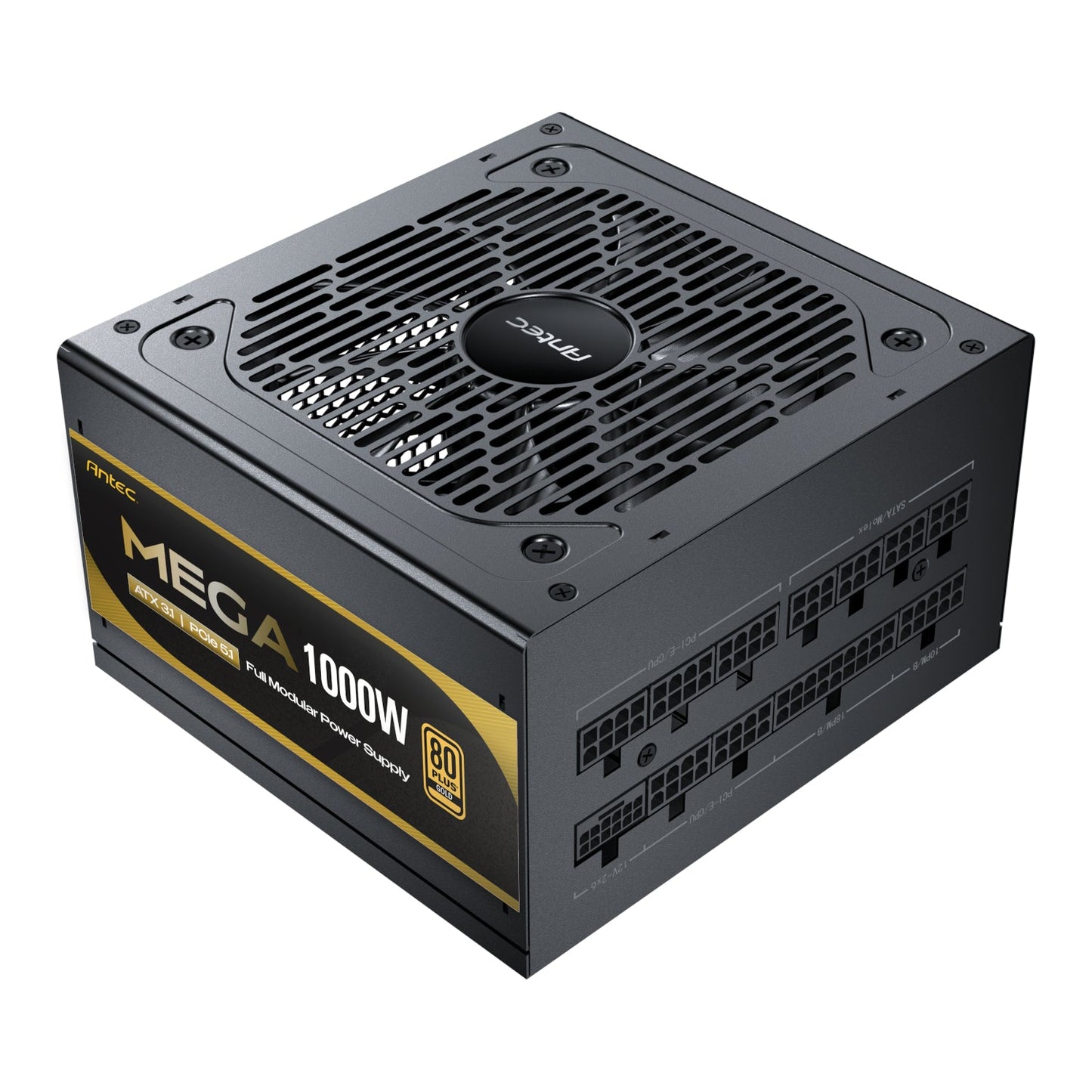 Antec MEGA 1000W 80 PLUS Gold ATX3.1 PCIE5.1 Fully Modular Power Supply | dynacor.co.za