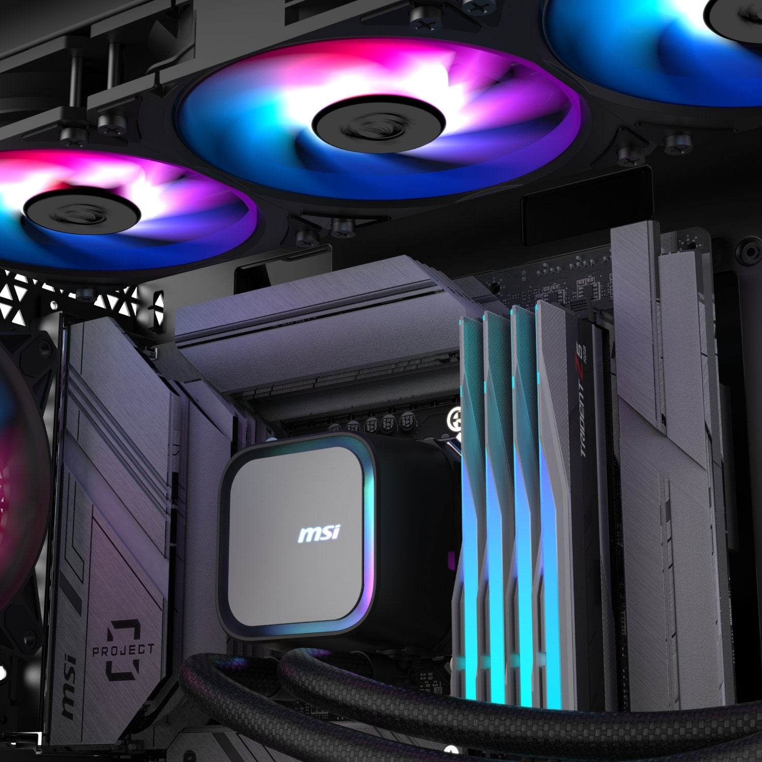 MSI MAG Coreliquid A13 360 AIO Liquid CPU Cooler - Black | dynacor.co.za