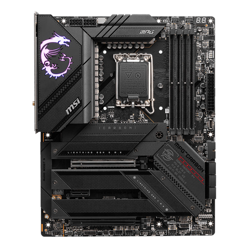 MSI MPG Z790 CARBON WIFI DDR5 LGA1700 ATX Gaming Motherboard | dynacor.co.za