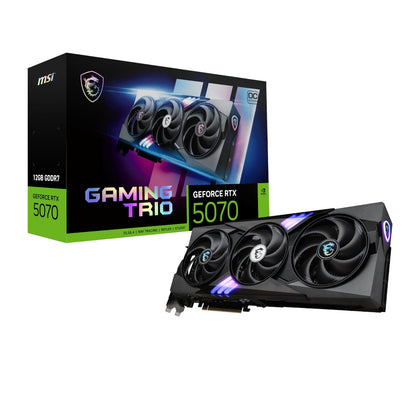 MSI GeForce RTX 5070 GAMING TRIO OC 12GB Graphics Card – Black | dynacor.co.za