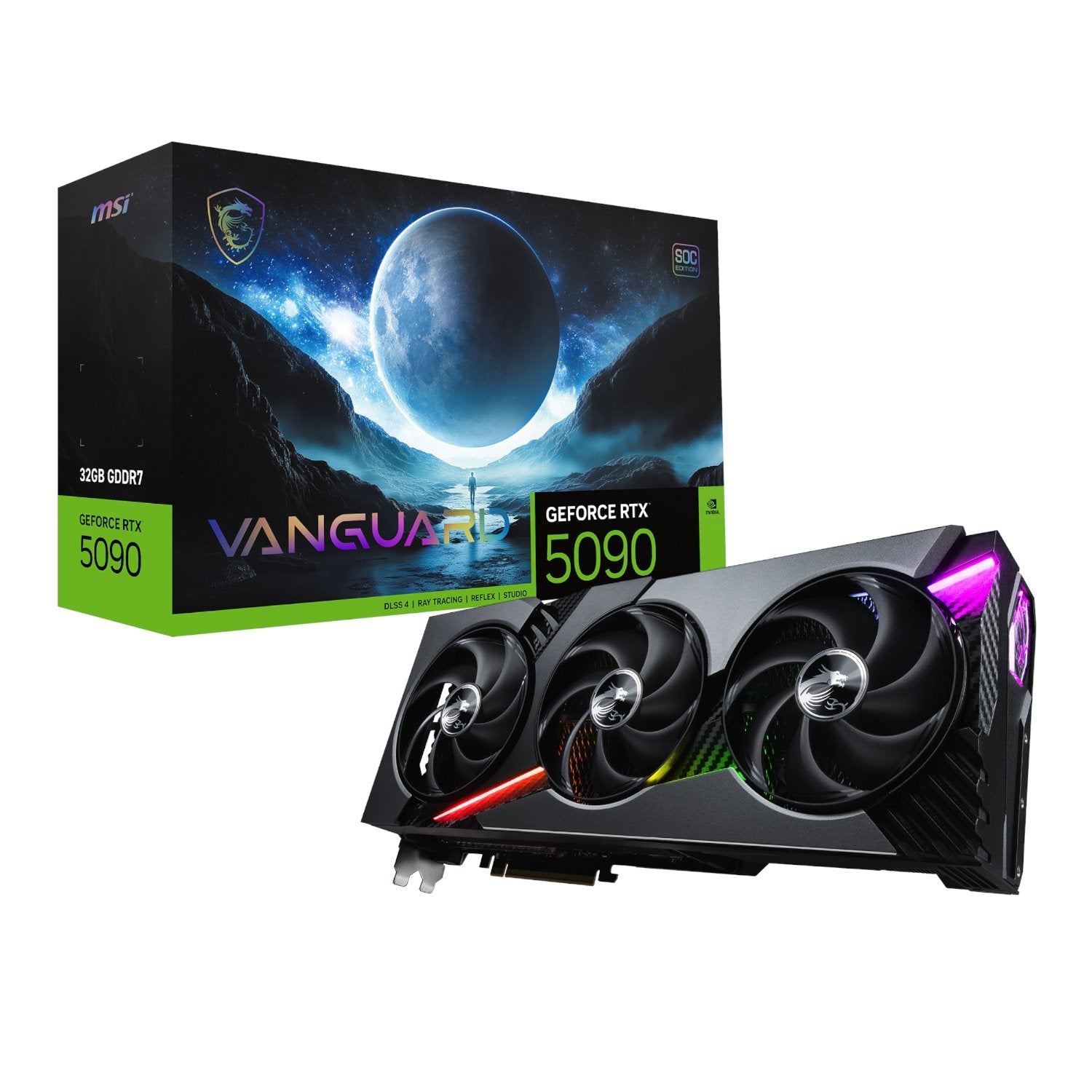 MSI GeForce RTX 5090 VANGUARD SOC 32G Graphics Card | dynacor.co.za