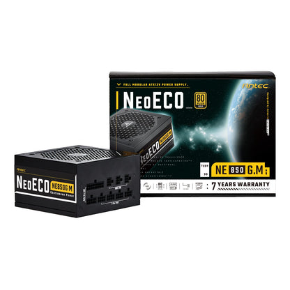 Antec NeoECO Gold Modular 850W Power Supply Unit (80 PLUS® Gold, PCIe 5.0 Ready, Full Modular) | dynacor.co.za