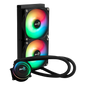 Aerocool Oasis L240 Black - 240mm ARGB Liquid Cooler - Intel LGA1851/LGA1700; AMD AM4/AM5 | dynacor.co.za