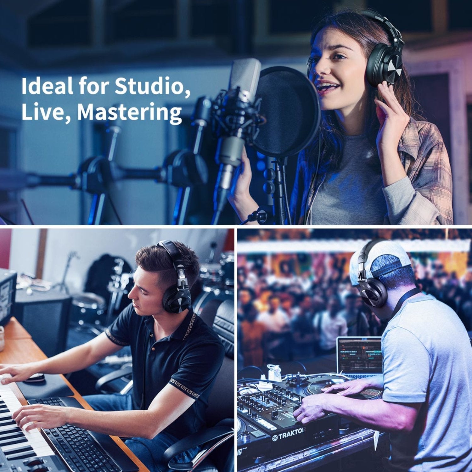 Oneodio Pro A71 Wired Headphones - Black | dynacor.co.za