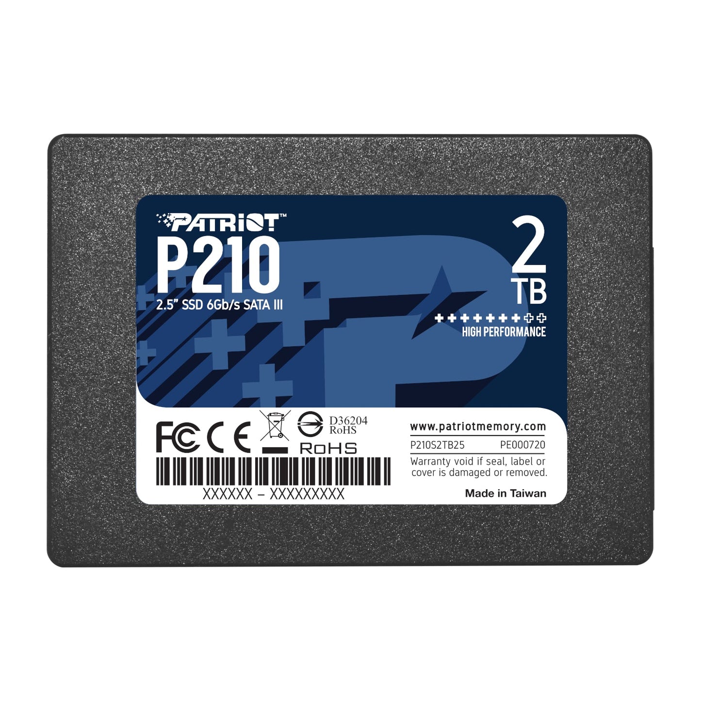 Patriot P210 2TB 2.5 Inch SATAIII SSD | dynacor.co.za