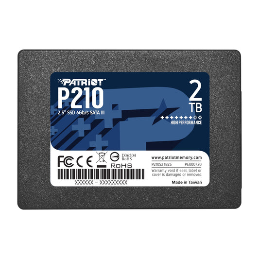 Patriot P210 2TB 2.5 Inch SATAIII SSD | dynacor.co.za