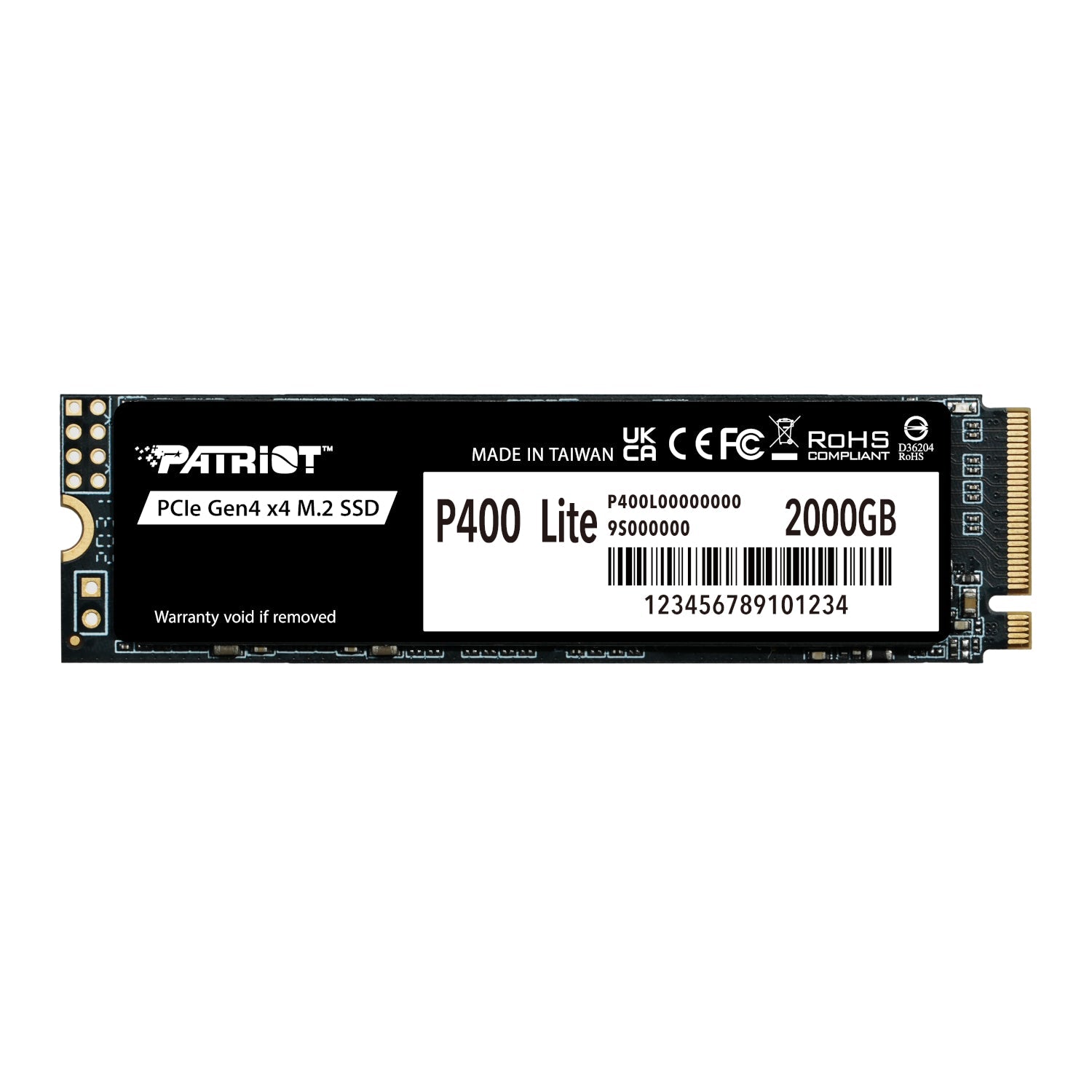 Patriot P400 Lite 2TB M.2 PCIe Gen 4 x4 NVMe SSD | dynacor.co.za