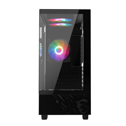 MSI PAG PANO M110A Micro-ATX Gaming Chassis – Black | dynacor.co.za