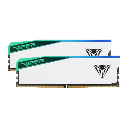 Patriot Viper Elite 5 RGB 32GB 6000MHz DDR5 Desktop Gaming Memory Kit - White | dynacor.co.za