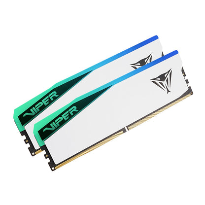 Patriot Viper Elite 5 RGB 32GB 6000MHz DDR5 Desktop Gaming Memory Kit - White | dynacor.co.za