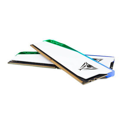 Patriot Viper Elite 5 RGB 32GB 6000MHz DDR5 Desktop Gaming Memory Kit - White | dynacor.co.za