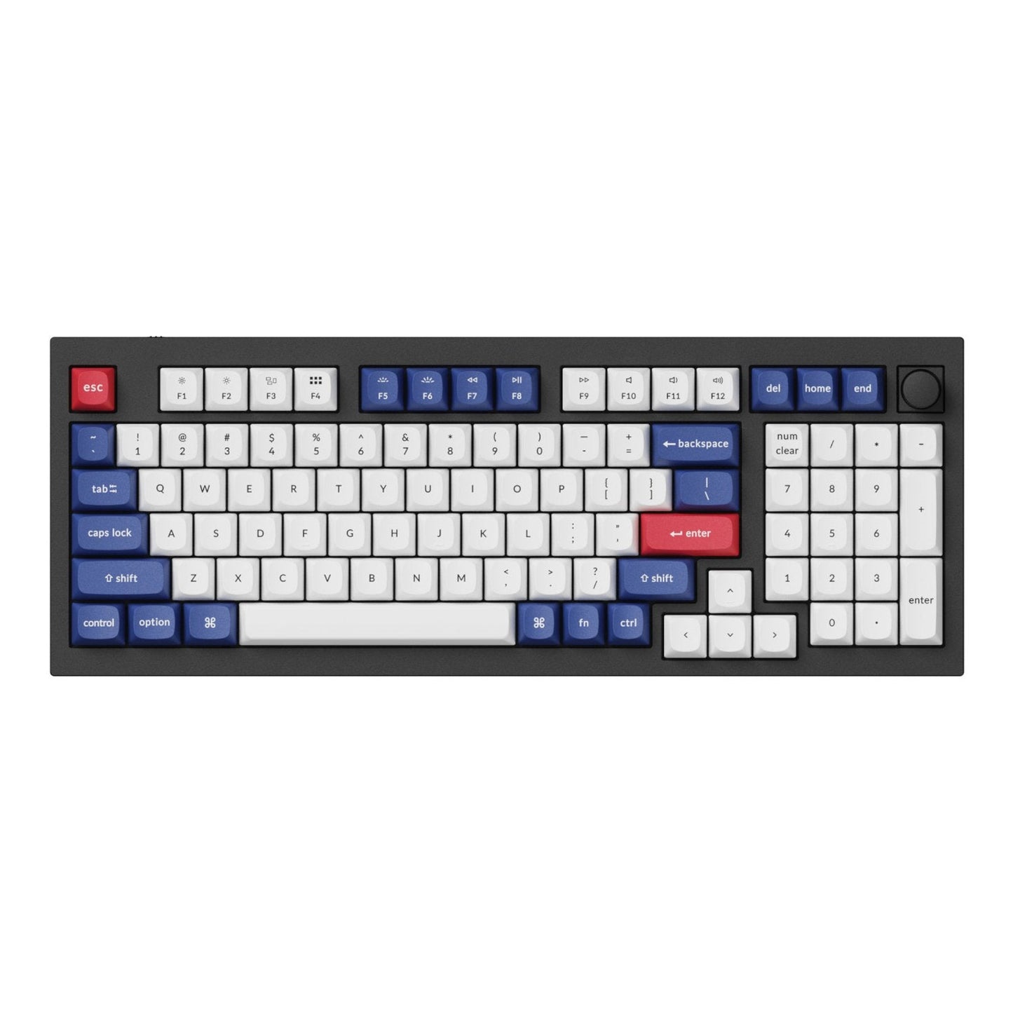 Keychron Double-Shot PBT OSA Keycap Set - Blue and White | dynacor.co.za