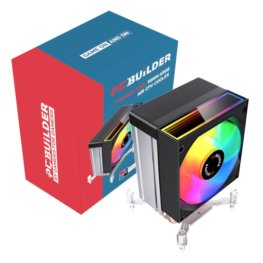 PCBuilder TYHPOON COOL 90mm Air CPU Cooler - Black | dynacor.co.za