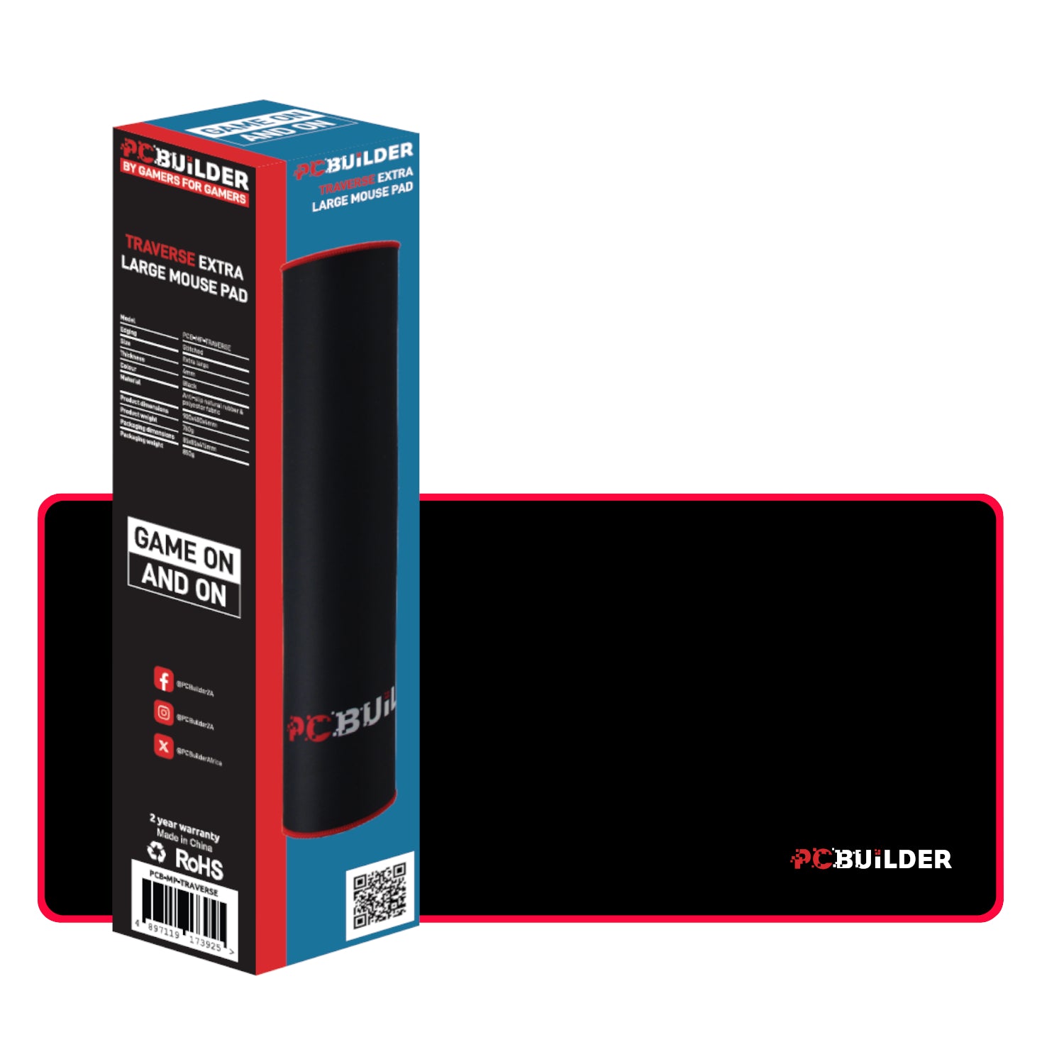 PCBuilder Traverse Large Mouse Pad | dynacor.co.za