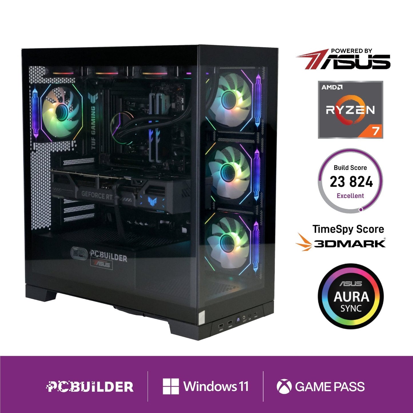 PCBuilder Ryzen 7 7800X3D ARCHON Windows 11 Gaming PC | dynacor.co.za