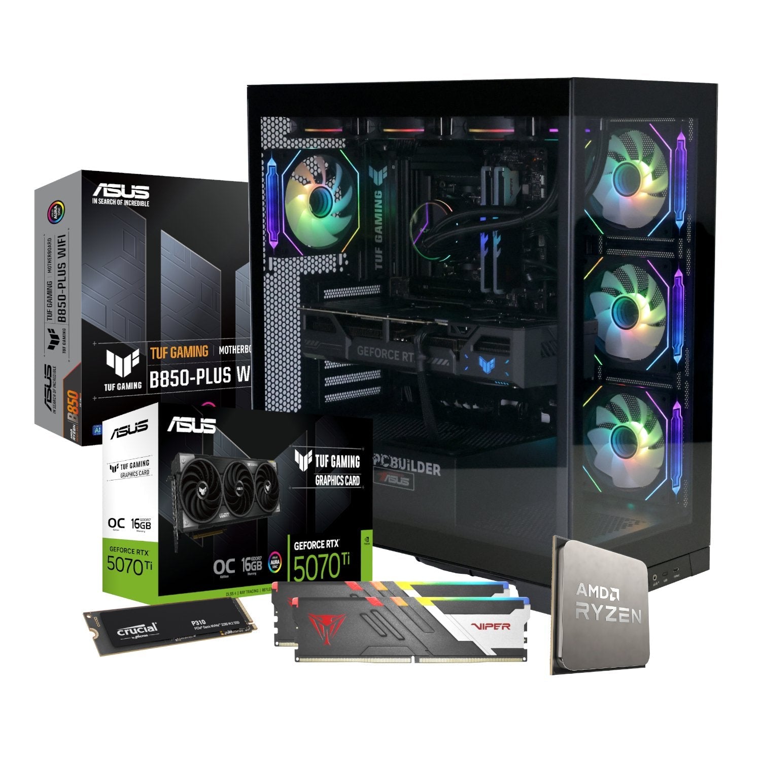 PCBuilder Ryzen 7 7800X3D ARCHON Windows 11 Gaming PC | dynacor.co.za
