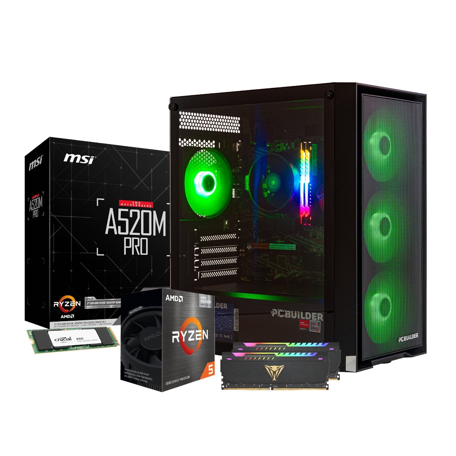 PCBuilder Ryzen 5 5600GT DEFENDER Windows 11 Gaming PC | dynacor.co.za