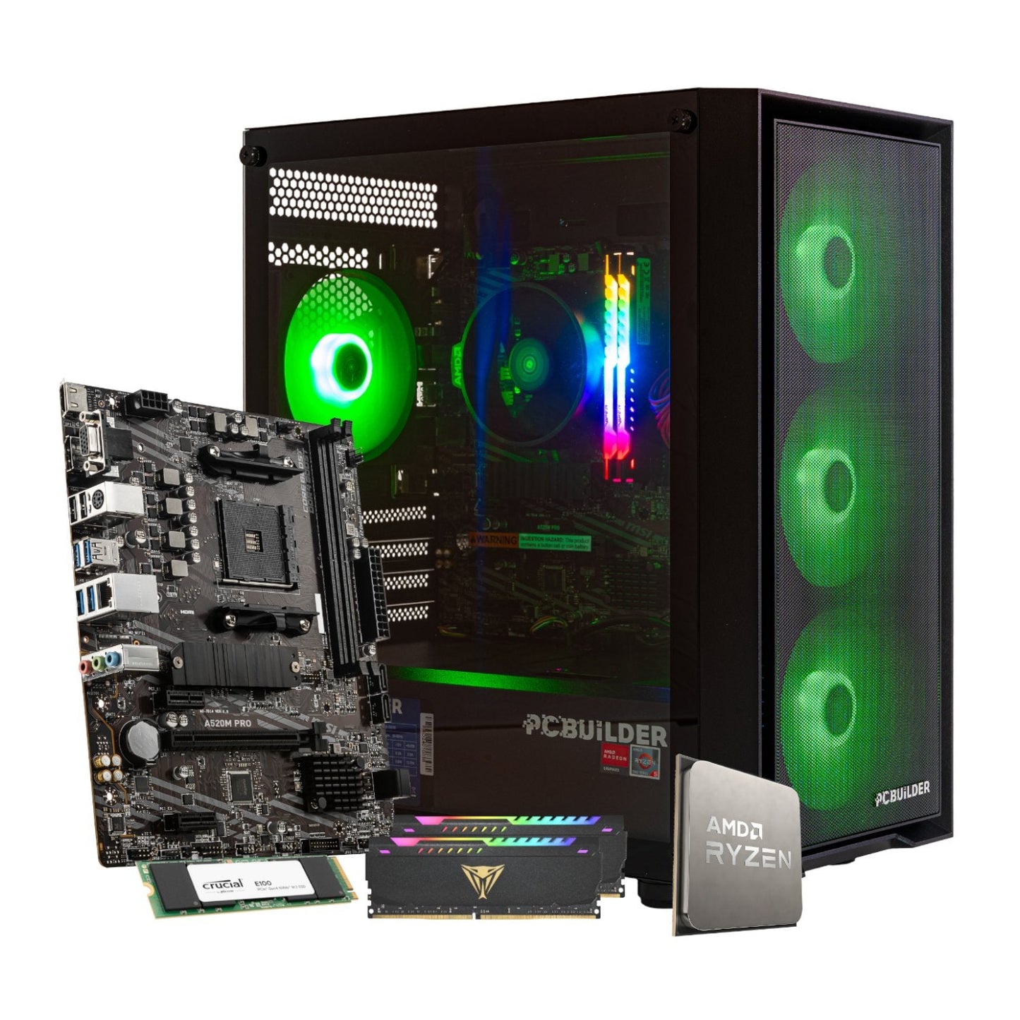 PCBuilder Ryzen 5 5600GT DEFENDER Windows 11 Gaming PC | dynacor.co.za