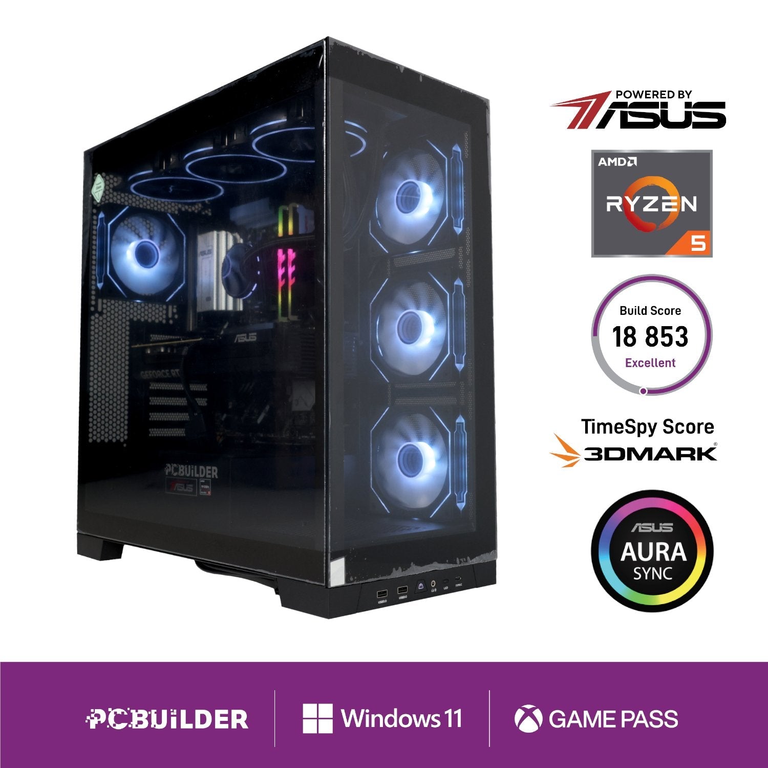 PCBuilder Ryzen 5 7600 MAVERICK Windows 11 Gaming PC | dynacor.co.za