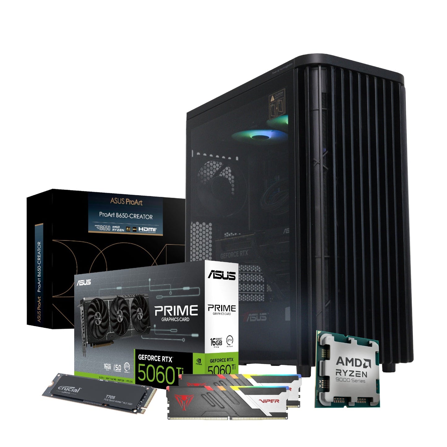 PCBuilder Ryzen 7 9700X MONET Windows 11 Creator PC | dynacor.co.za