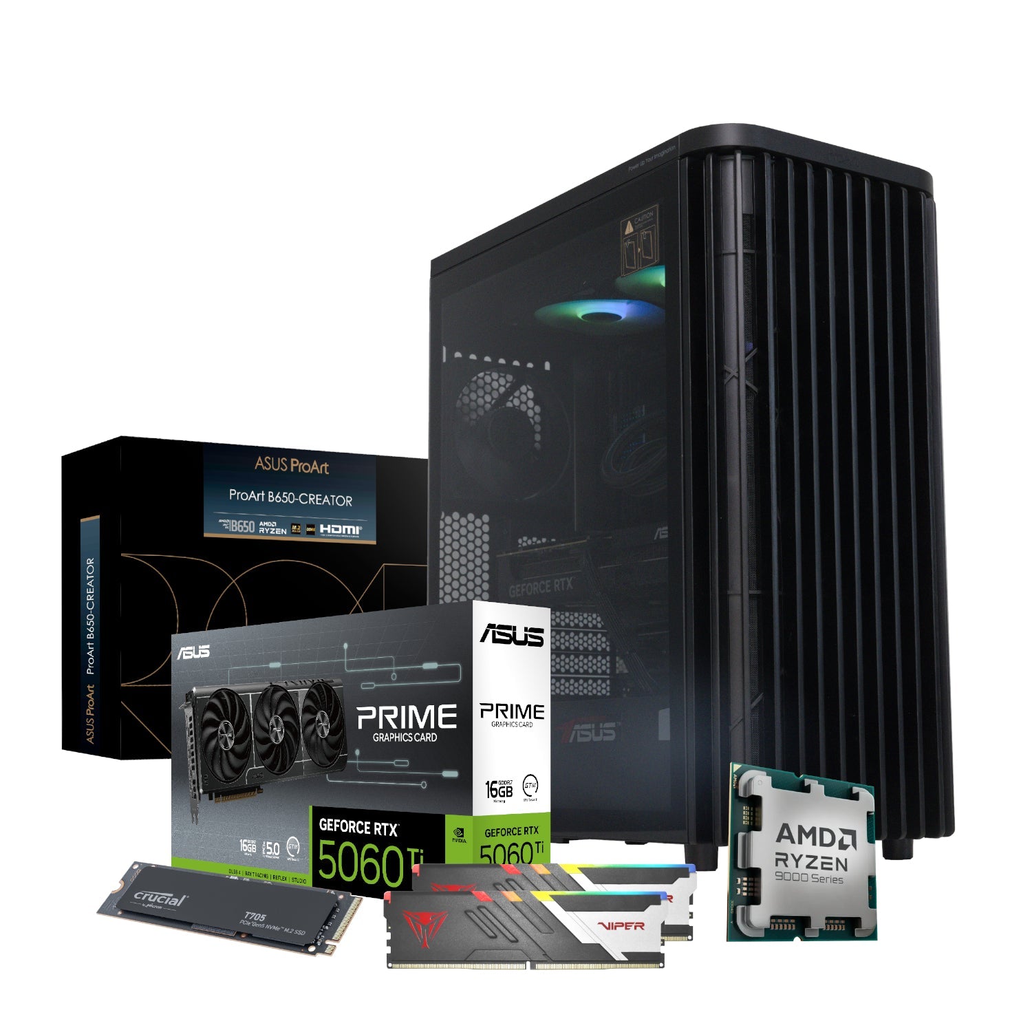 PCBuilder Ryzen 7 9700X MONET Windows 11 Creator PC | dynacor.co.za