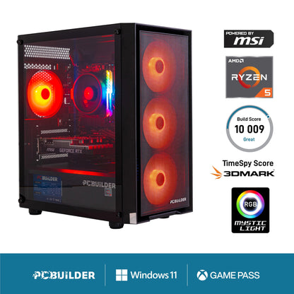 PCBuilder Ryzen 5 8400F PHANTOM Windows 11 Gaming PC | dynacor.co.za