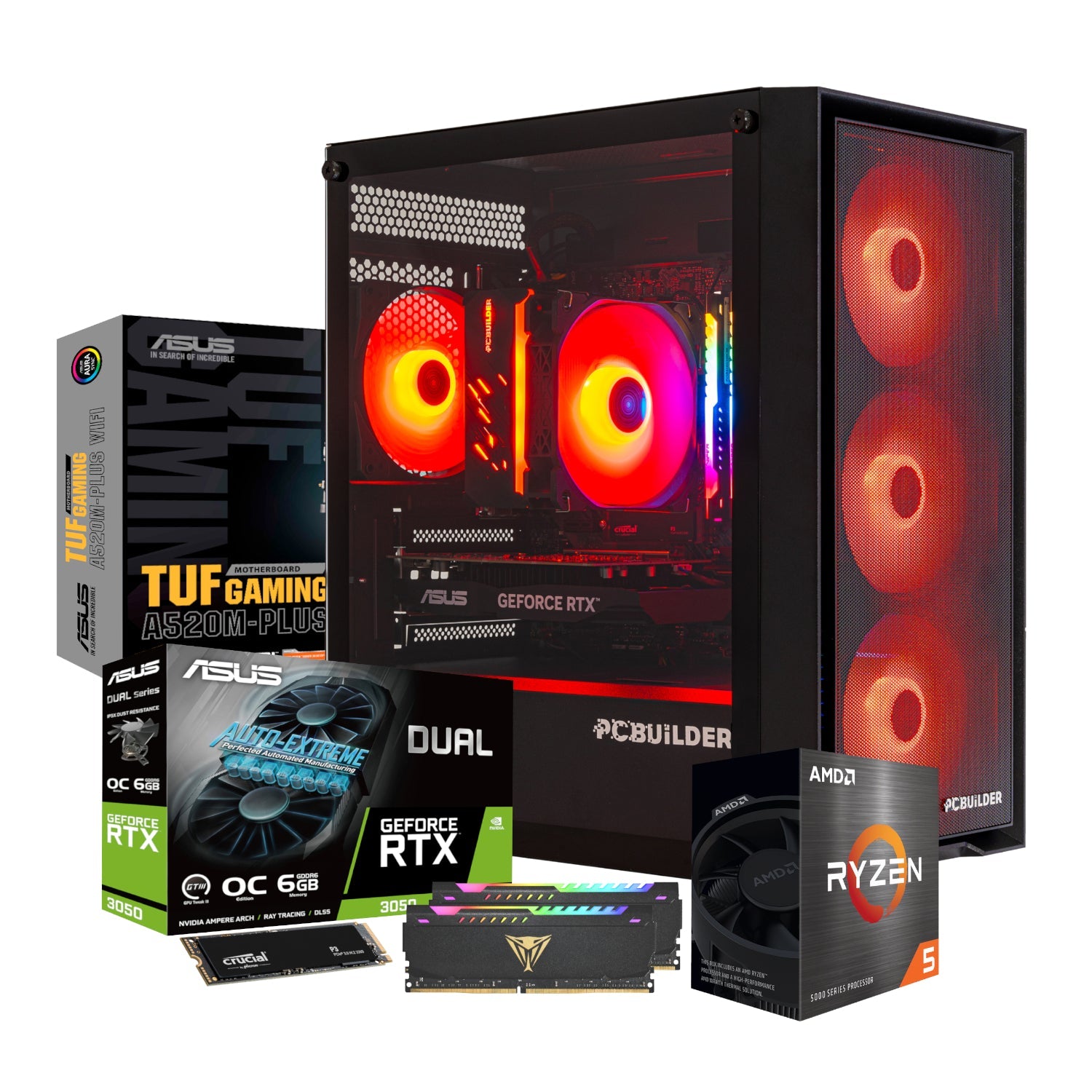 PCBuilder Ryzen 5 5600X SENTINEL Windows 11 Gaming PC | dynacor.co.za