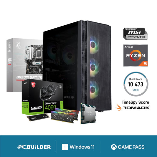 PCBuilder AMD Ryzen 5 7600 SPECIALIST Windows 11 Gaming PC | dynacor.co.za