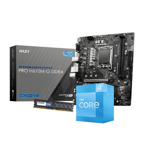 PCBuilder Intel Core i3-12100 LEVEL UP Core Upgrade Kit | dynacor.co.za