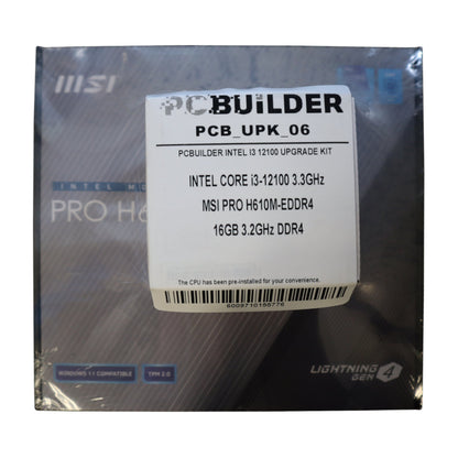 PCBuilder Intel Core i3-12100 LEVEL UP Core Upgrade Kit | dynacor.co.za