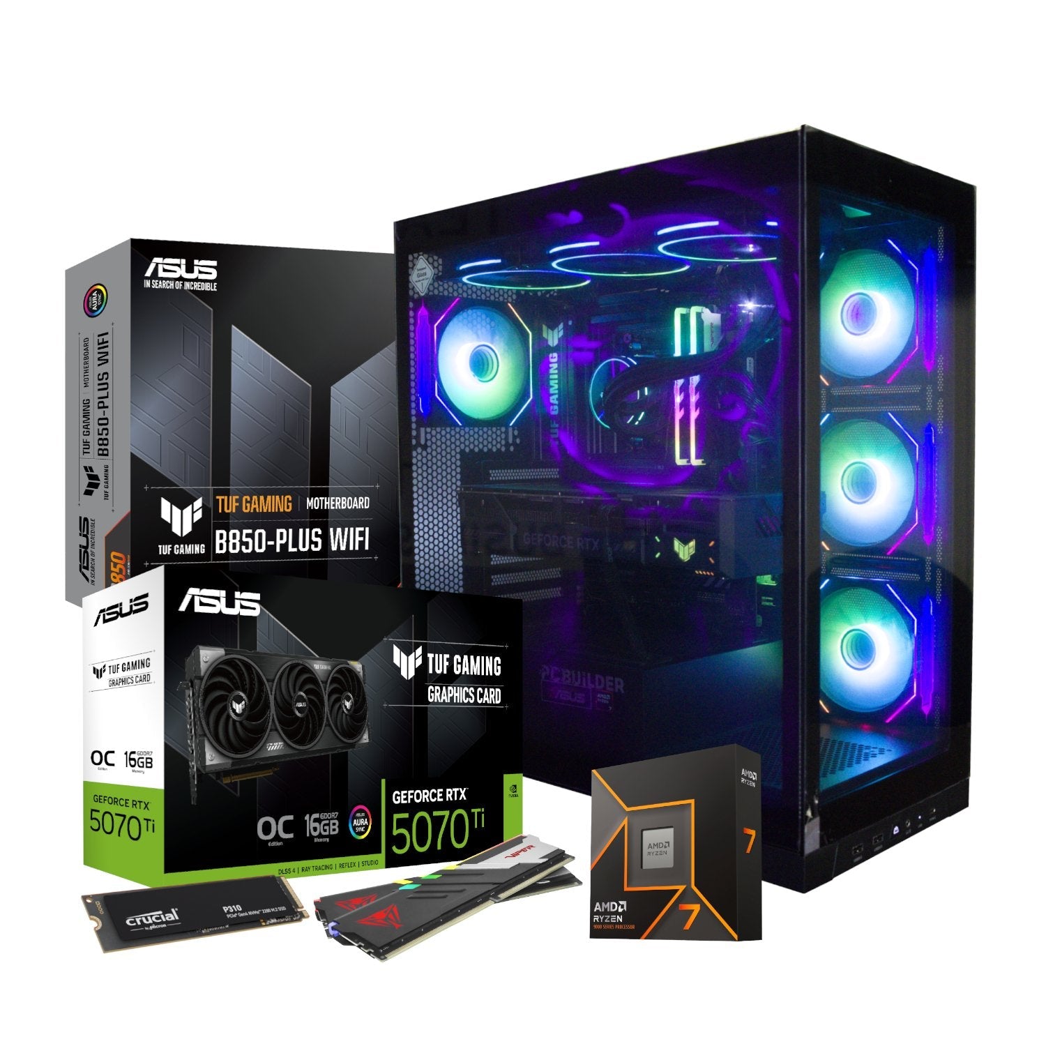 PCBuilder Ryzen 7 9700X VALOUR Windows 11 Gaming PC | dynacor.co.za