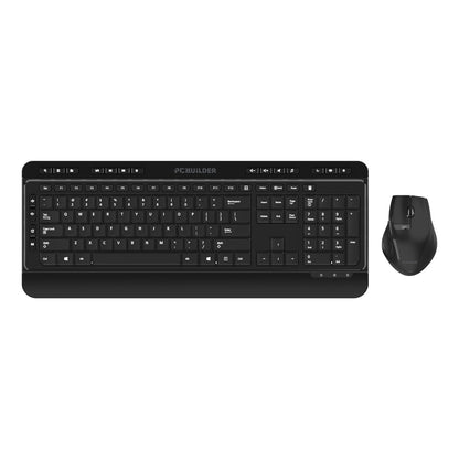 PCBuilder ALPHA Silent Wireless Keyboard and Mouse Combo | dynacor.co.za