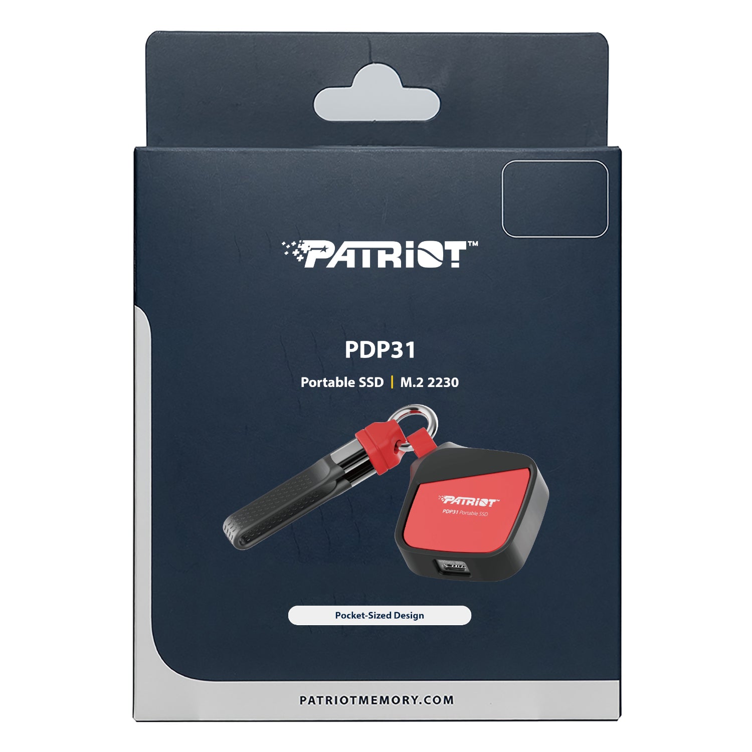 Patriot PDP31 2TB Type-C Portable SSD - Red / Black | dynacor.co.za