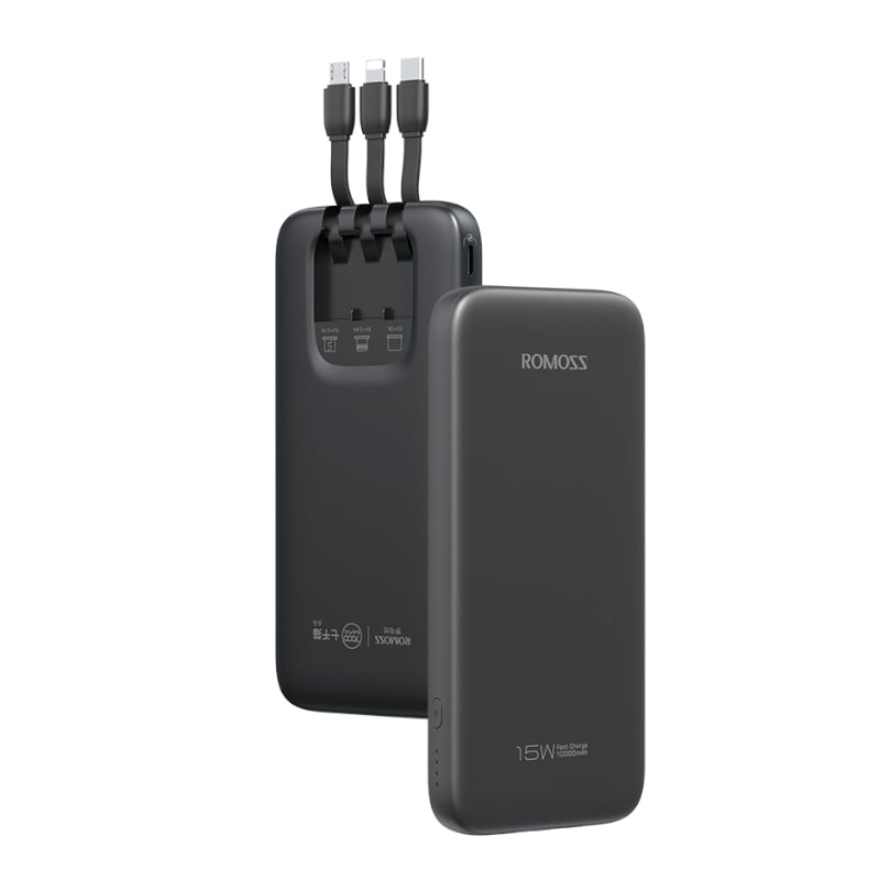 Romoss Power Bank 10000mAh 15W BK | dynacor.co.za