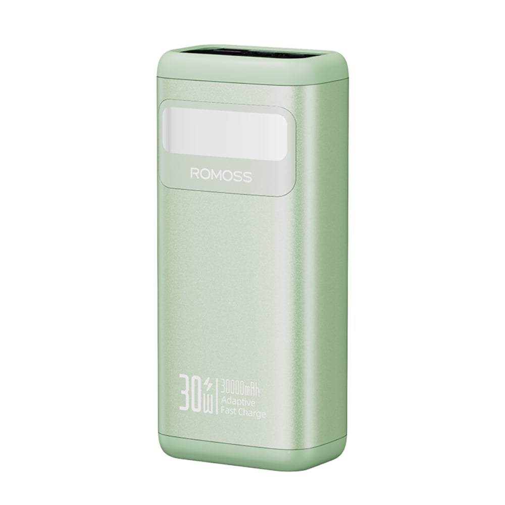 Romoss PMT30 30000mAh 30W Fast Charge Power Bank – Green | dynacor.co.za
