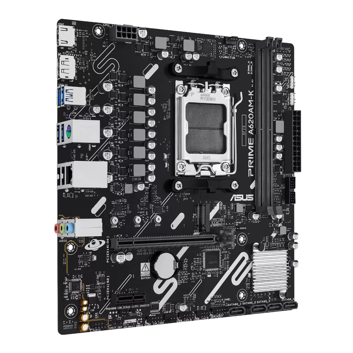 Asus PRIME A620AM-K AM5 M-ATX Motherboard | dynacor.co.za