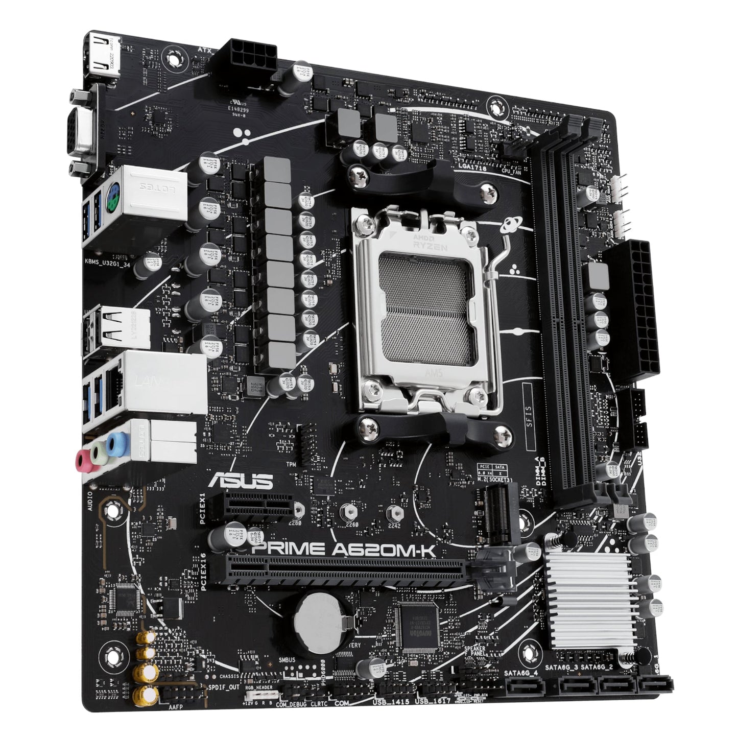 ASUS Prime A620M-K AM5 DDR5 M-ATX Motherboard | dynacor.co.za