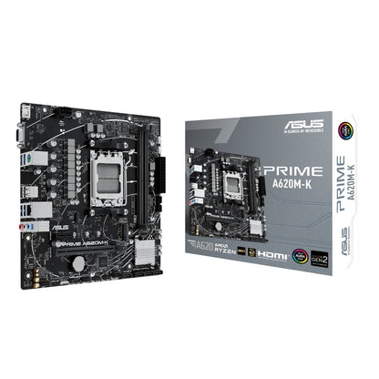 ASUS Prime A620M-K AM5 DDR5 M-ATX Motherboard | dynacor.co.za