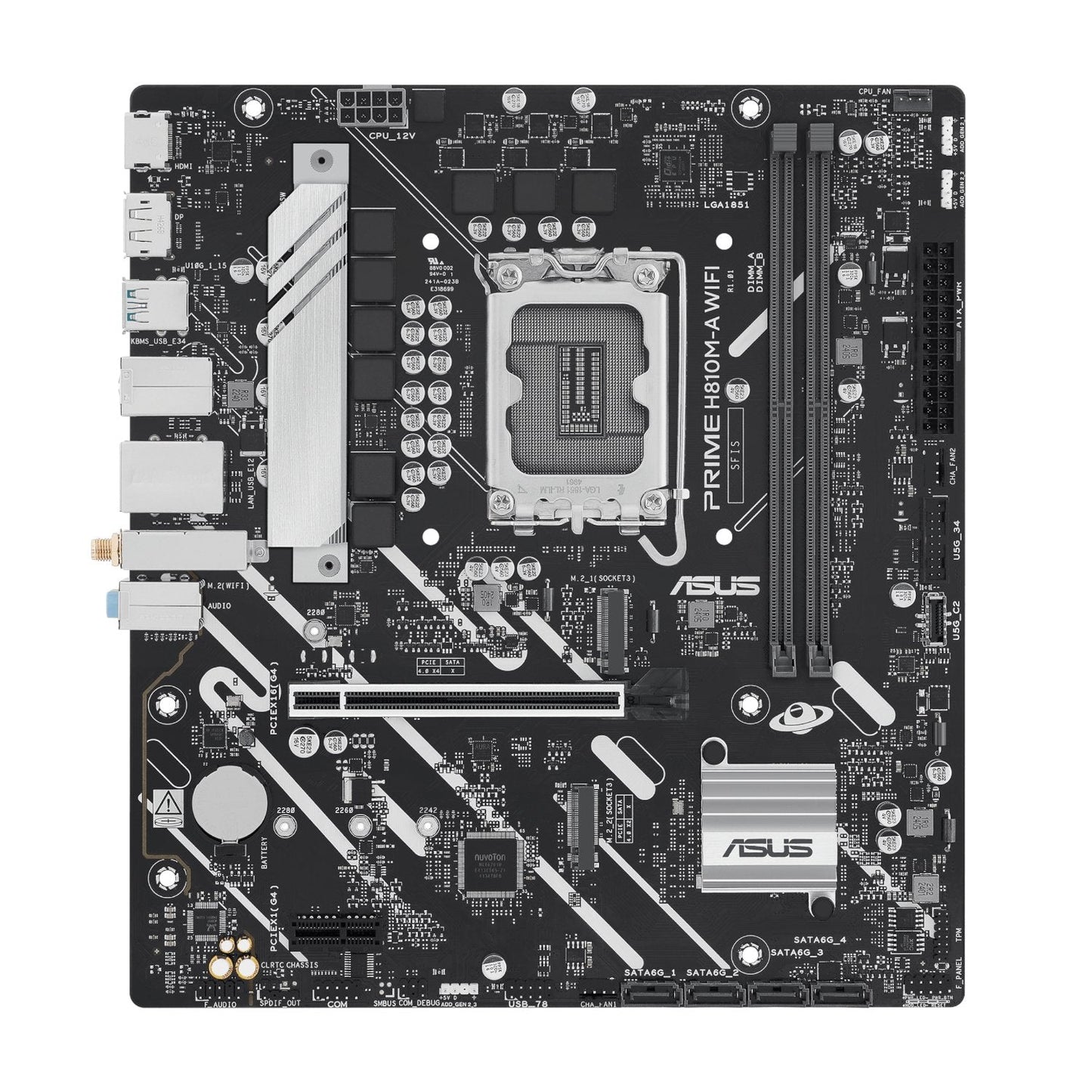 Asus PRIME H810M-A WIFI LGA1851 Micro ATX Motherboard | dynacor.co.za