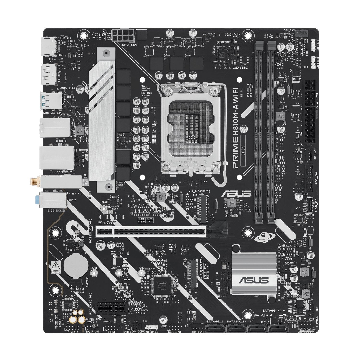 Asus PRIME H810M-A WIFI LGA1851 Micro ATX Motherboard | dynacor.co.za
