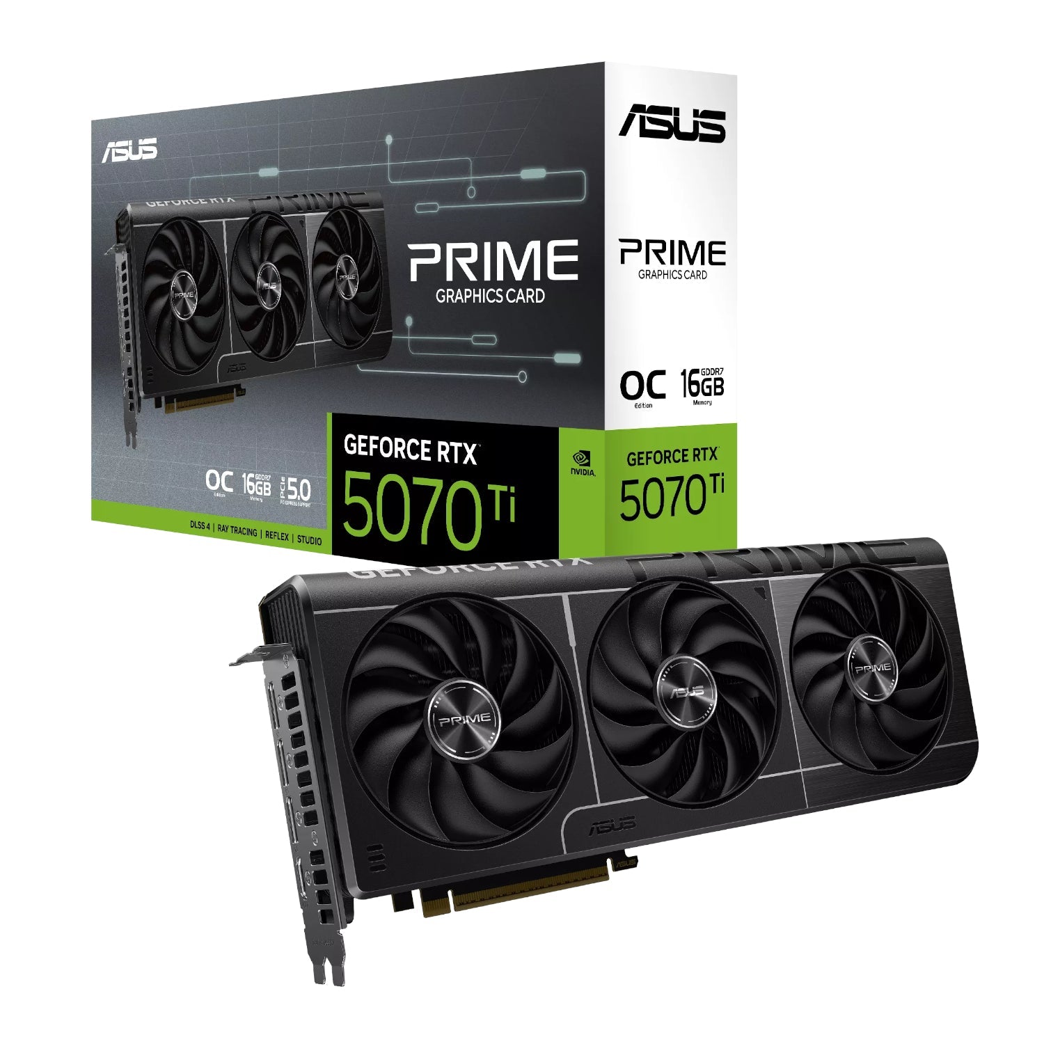 ASUS PRIME GeForce RTX 5070 Ti 16GB GDDR7 OC Edition Graphics Card | dynacor.co.za