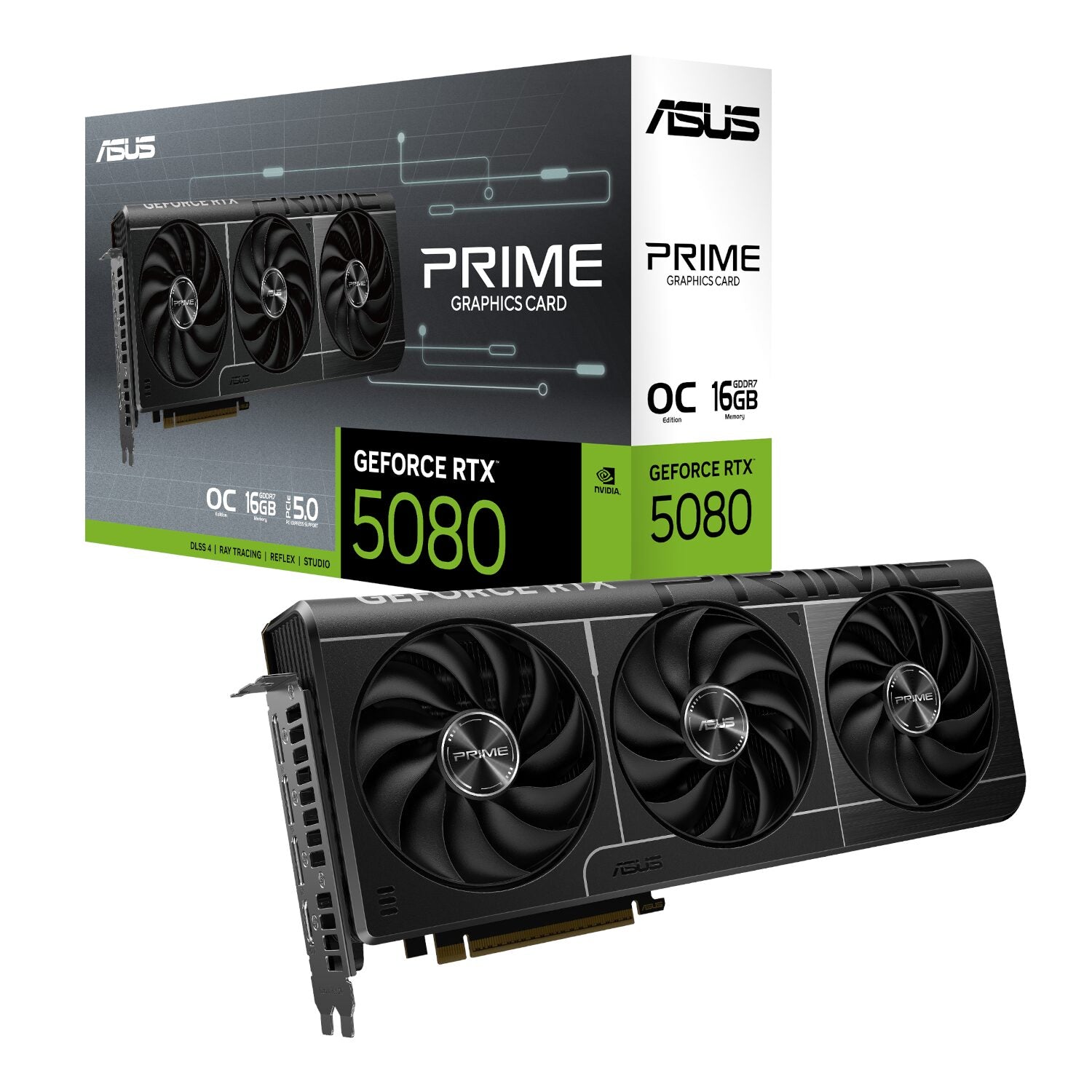 ASUS PRIME GeForce RTX 5080 16GB OC Edition GDDR7 Graphics Card | dynacor.co.za