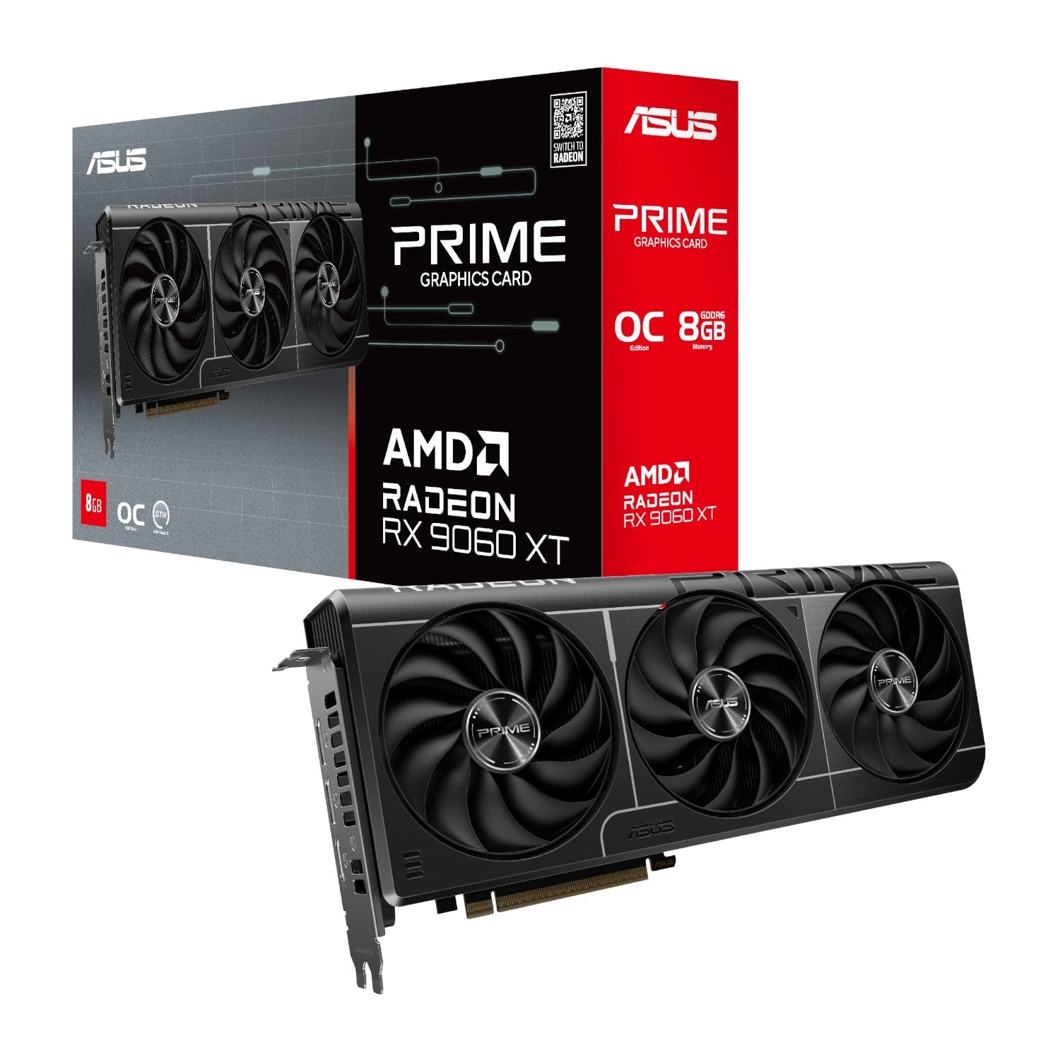 ASUS Prime Radeon™ RX 9060 XT 8GB GDDR6 OC Edition Graphics Card | dynacor.co.za