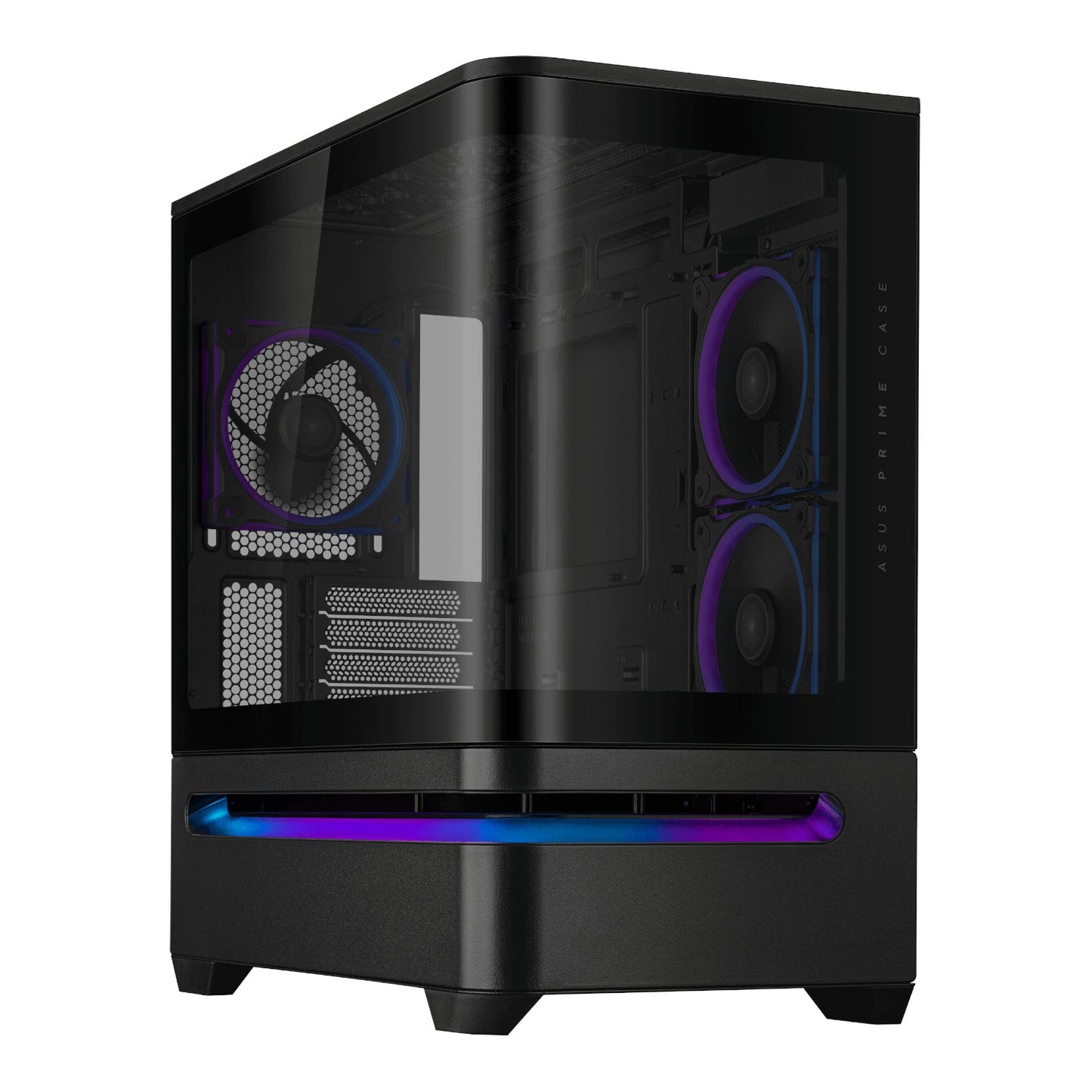 Asus Prime AP202 Curved Tempered Glass Micro-ATX Chassis – Black | dynacor.co.za