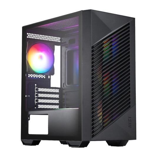 MSI PRO FORGE M050A Micro-ATX Gaming Chassis - Black | dynacor.co.za