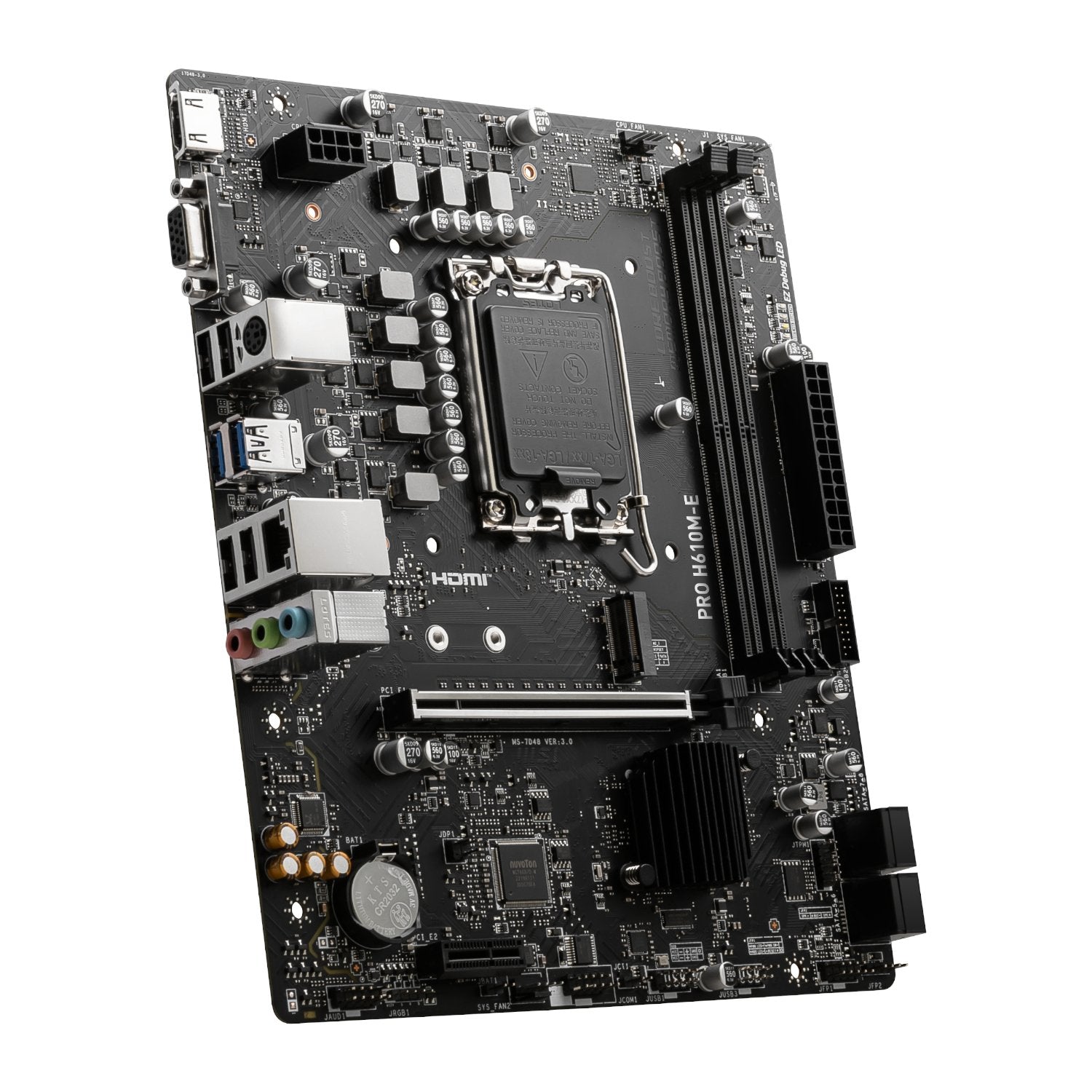 MSI PRO H610M-E Intel LGA1700 DDR5 M-ATX Motherboard | dynacor.co.za