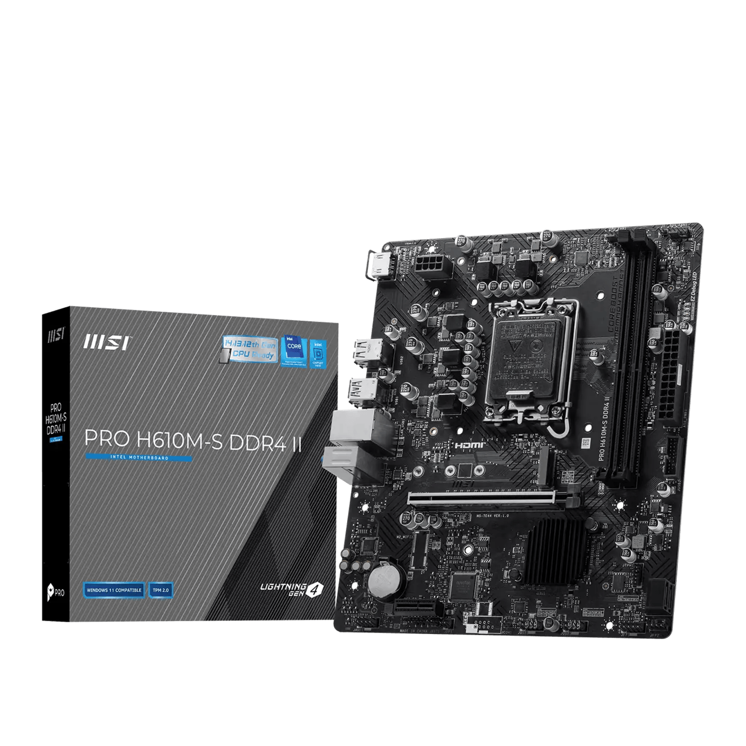 MSI PRO H610M-S DDR4 II LGA1700 M-ATX Motherboard | dynacor.co.za