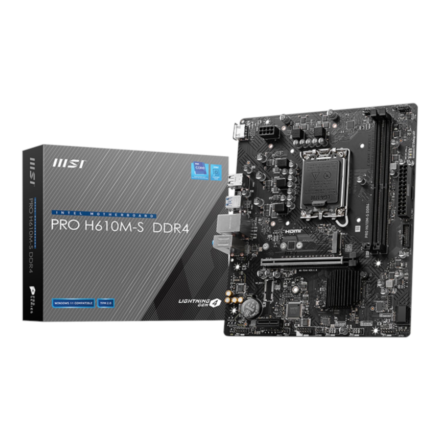 MSI H610M-S PRO LGA1700 M-ATX DDR4 Motherboard | dynacor.co.za
