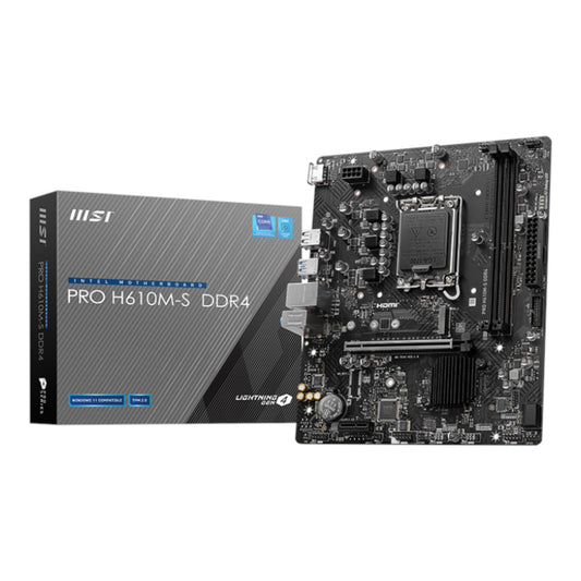 MSI H610M-S PRO LGA1700 M-ATX DDR4 Motherboard | dynacor.co.za